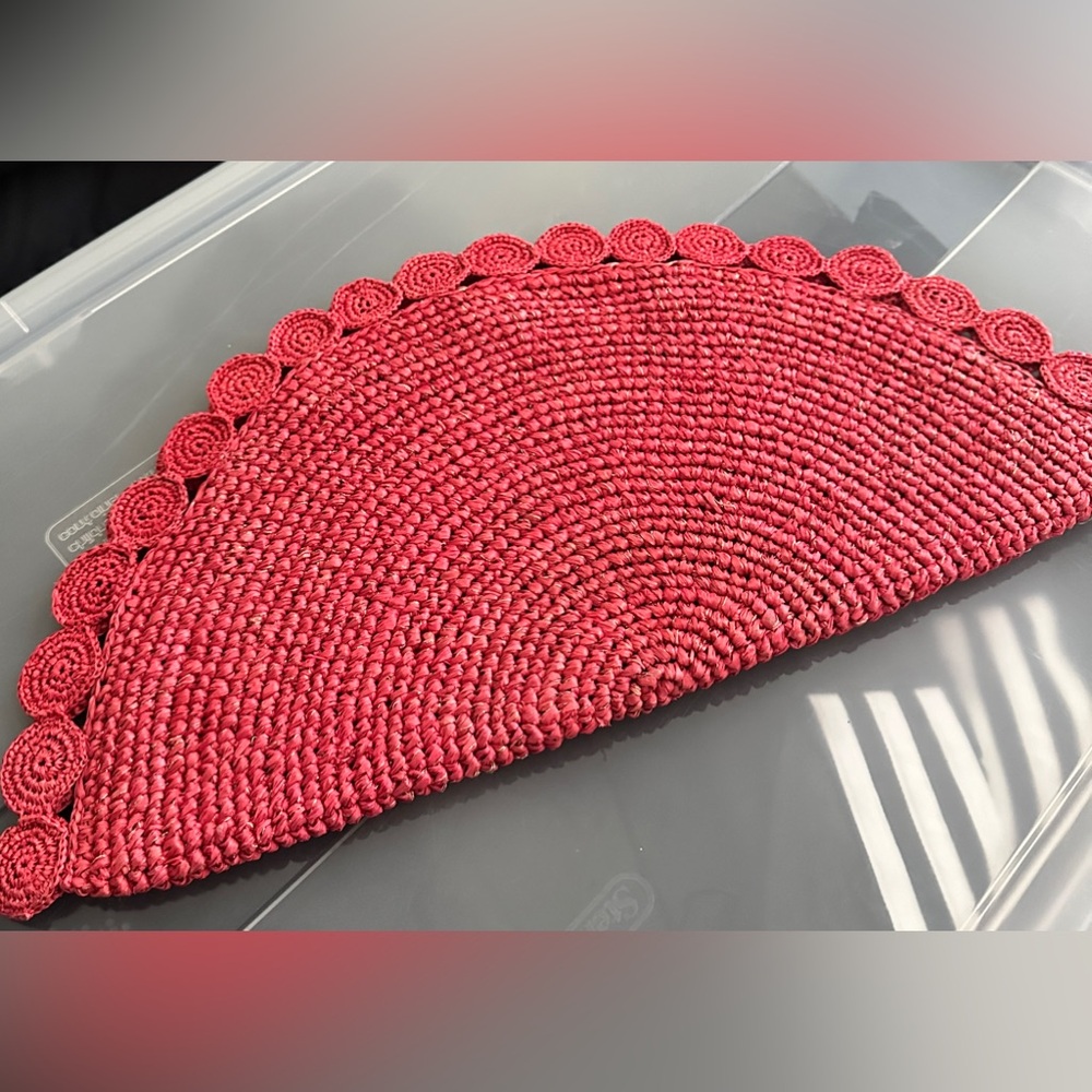 Raffia Clutch